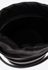 Alexander McQueen The Rise Nappa Leather Bucket Bag Black 787126 1VPGI-1000