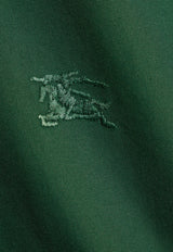 Burberry EKD Embroidered Short-Sleeved Shirt Green 8082901 B8636-IVY
