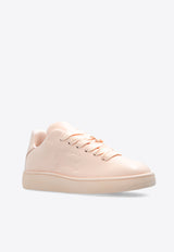 Burberry Box Leather Low-Top Sneakers Pink 8083394 A4507-BABY NEON