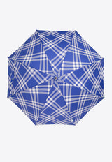 Burberry Signature Check Folded Umbrella Blue 8083560 B7323-KNIGHT