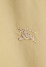 Burberry EKD Embroidered Short-Sleeved Shirt Green 8081978 B7311-HUNTER