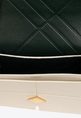 Burberry Snip Calf Leather Shoulder Bag  Cream 8088936 A1464-ALMOND
