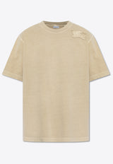 Burberry EKD Patch Crewneck T-shirt Beige 8090133 C1128-SAFARI