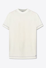 Burberry Embroidered Signature Logo T-shirt White 8090542 B7347-SALT