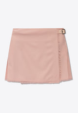 Burberry A-line Mini Wrap Skirt Pink 8083030 A3238-CAMEO