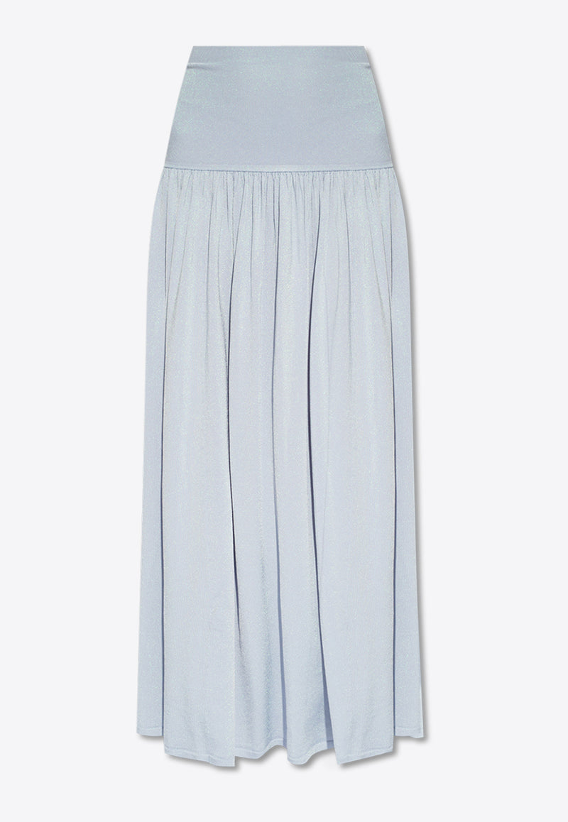 Zimmermann Skirt With Lurex - Light Blue Light blue 9741SS241 0-BLU