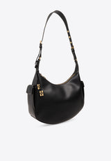 GANNI Large Swing Leather Shoulder Bag Black A5677 5893-099