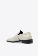 Burberry Shield Calf Leather Loafers Cream 8085425 B7348-SOAP