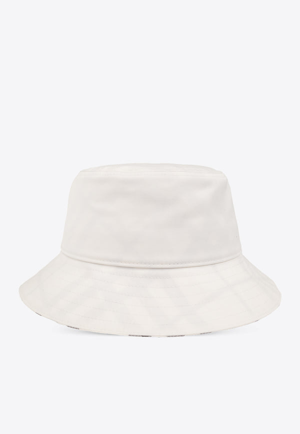 Burberry EKD Embroidered Bucket Hat White 8085733 B7347-SALT