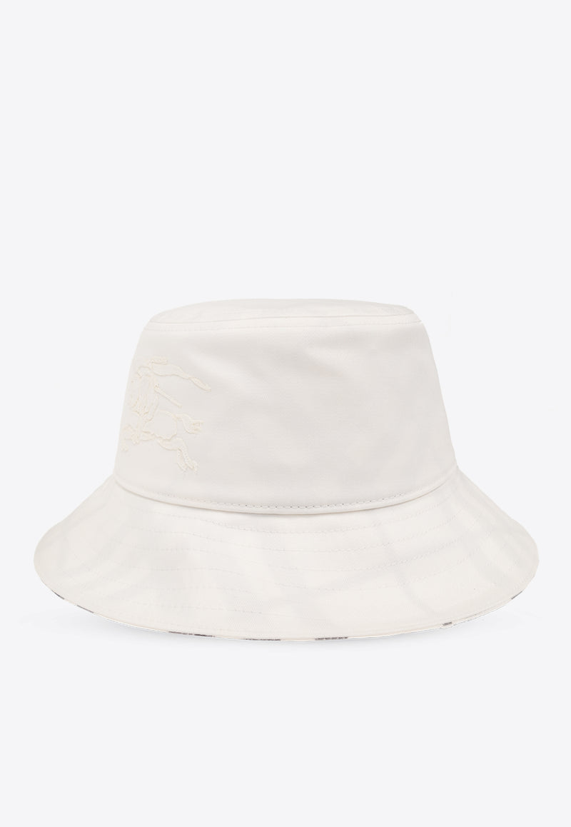 Burberry EKD Embroidered Bucket Hat White 8085733 B7347-SALT