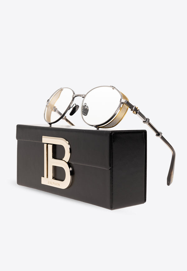 Balmain Brigade Round Optical Glasses Transparent BPX-110B-52 0-0