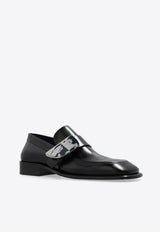 Burberry Shield Calf Leather Loafers Black 8088630 A1189-BLACK