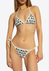 Balmain Logo Monogram Bikini White BKB901740 0-104