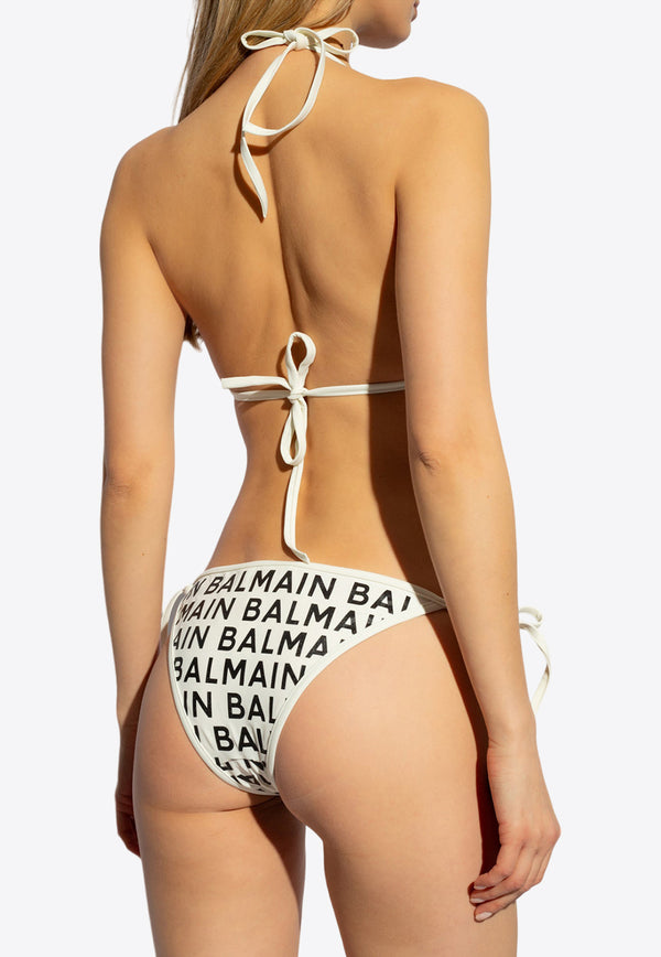 Balmain Logo Monogram Bikini White BKB901740 0-104