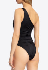 Colorblocked One-Shoulder One-Piece Swimsuit