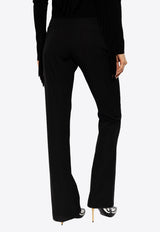 Balmain Straight-Leg Wool Pants Black CF1PP216 WC09-0PA