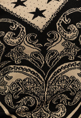 Balmain Monogram and Star Knit Mini Dress Black CF1R4205 KF76-GFE