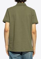 Balmain Monogram Jacquard  Polo T-shirt Green CH0GB000 JB82-7CW