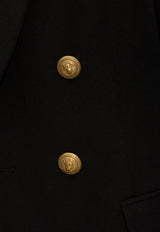 Balmain Double-Breasted Wool Blazer Black CF1SH020 WC09-0PA