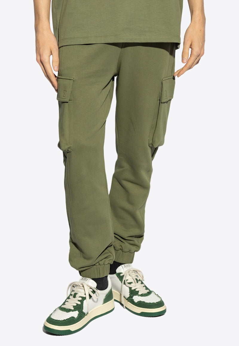 Balmain Cargo Track Pants
 Green CH0OB295 BC64-UIO