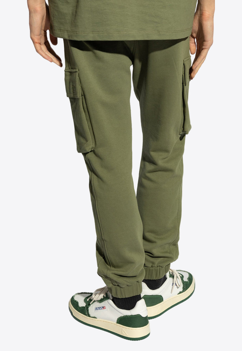 Balmain Cargo Track Pants
 Green CH0OB295 BC64-UIO