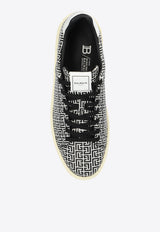Balmain B-Court Monogram Low-Top Sneakers Black CM0VI288 LMNM-EAB