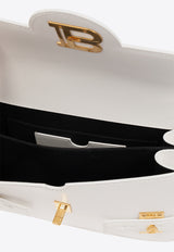 Balmain B-Buzz 24 Calf Leather Top Handle Bag White CN0DA828 LSLX-0FA