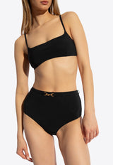 Tory Burch Belted Bikini Bottom Black DÓŁ 158908 0-001