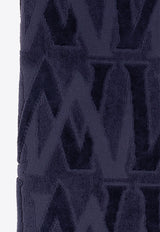 Moncler Logo Monogram Beach Towel Navy J10913D00004 0U347-742