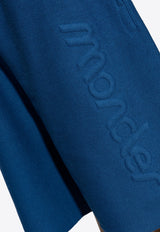 Moncler Logo Embroidered Track Shorts Blue J10918H00016 899V4-749