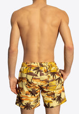 Moncler Tropical Print Swim Shorts Multicolor J10912C00014 M4211-S13