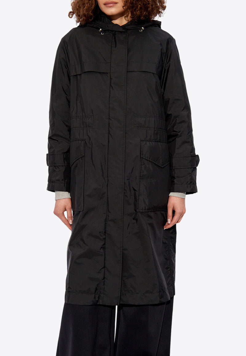 Moncler Hiengu Nylon Rain Coat  Black J10931C00018 539YH-999