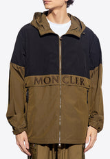 Moncler Joly Logo Embroidered Jacket Green J10911A00088 59733-99T