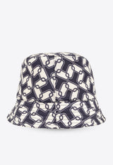 Moncler Logo Monogram Bucket Hat Navy J10933B00044 597MX-F70