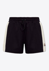 Moncler Logo Patch Track Shorts Navy J10938H00016 89AJU-778