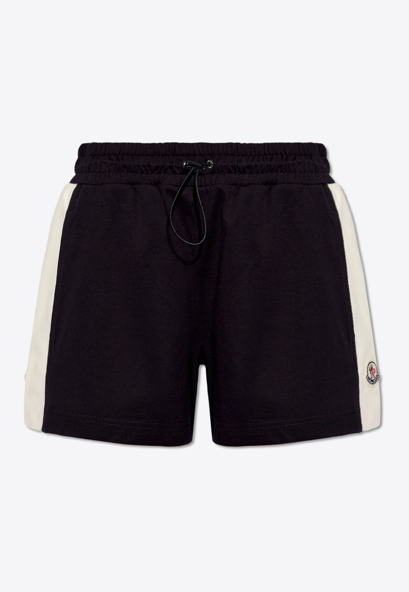 Moncler Logo Patch Track Shorts Navy J10938H00016 89AJU-778