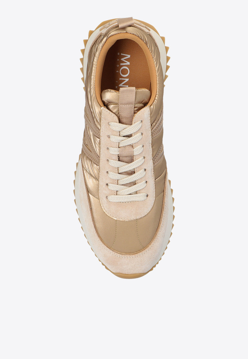 Moncler Pacey Nylon and Suede Low-Top Sneakers Beige J109B4M00140 M4159-222