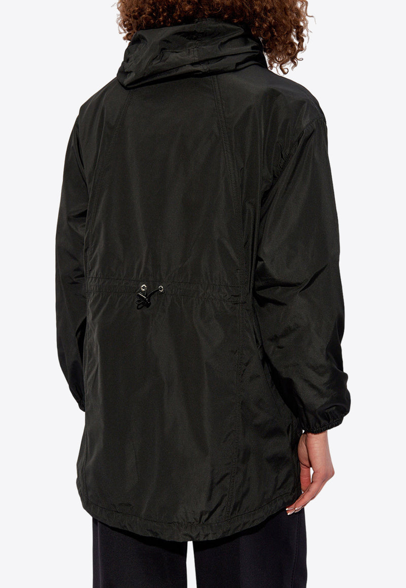 Moncler Melia Zip-Up Rain Jacket Black J10931A00092 597JT-999