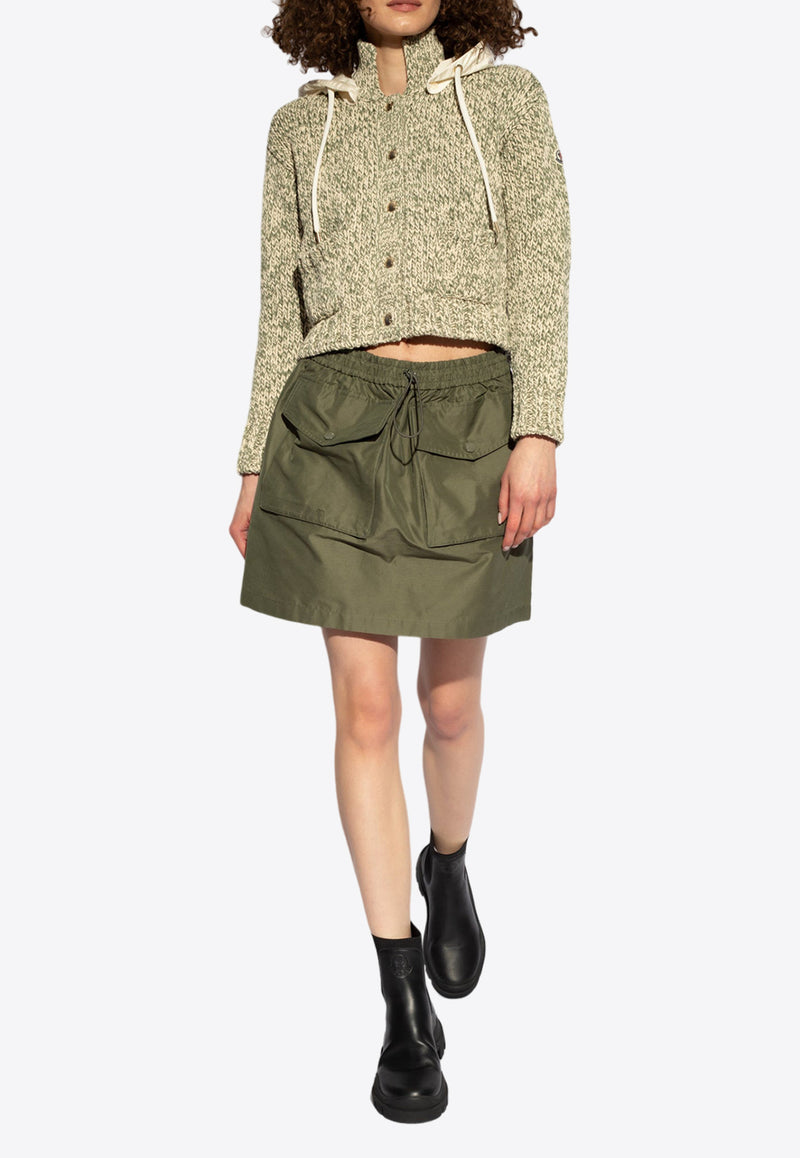 Moncler Cargo Mini Skirt Green J10932D00013 597I9-889