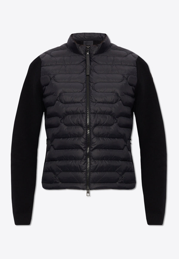 Moncler Quilted Zip-Up Jacket Black J10939B00028 M1367-999