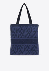 Moncler Knit Logo Monogram Tote Bag Navy J109A5D00010 M4078-F79