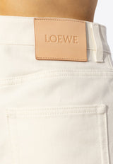 Loewe Logo Patch Wide-Leg Jeans Cream S540Y11X69 0-WHITE