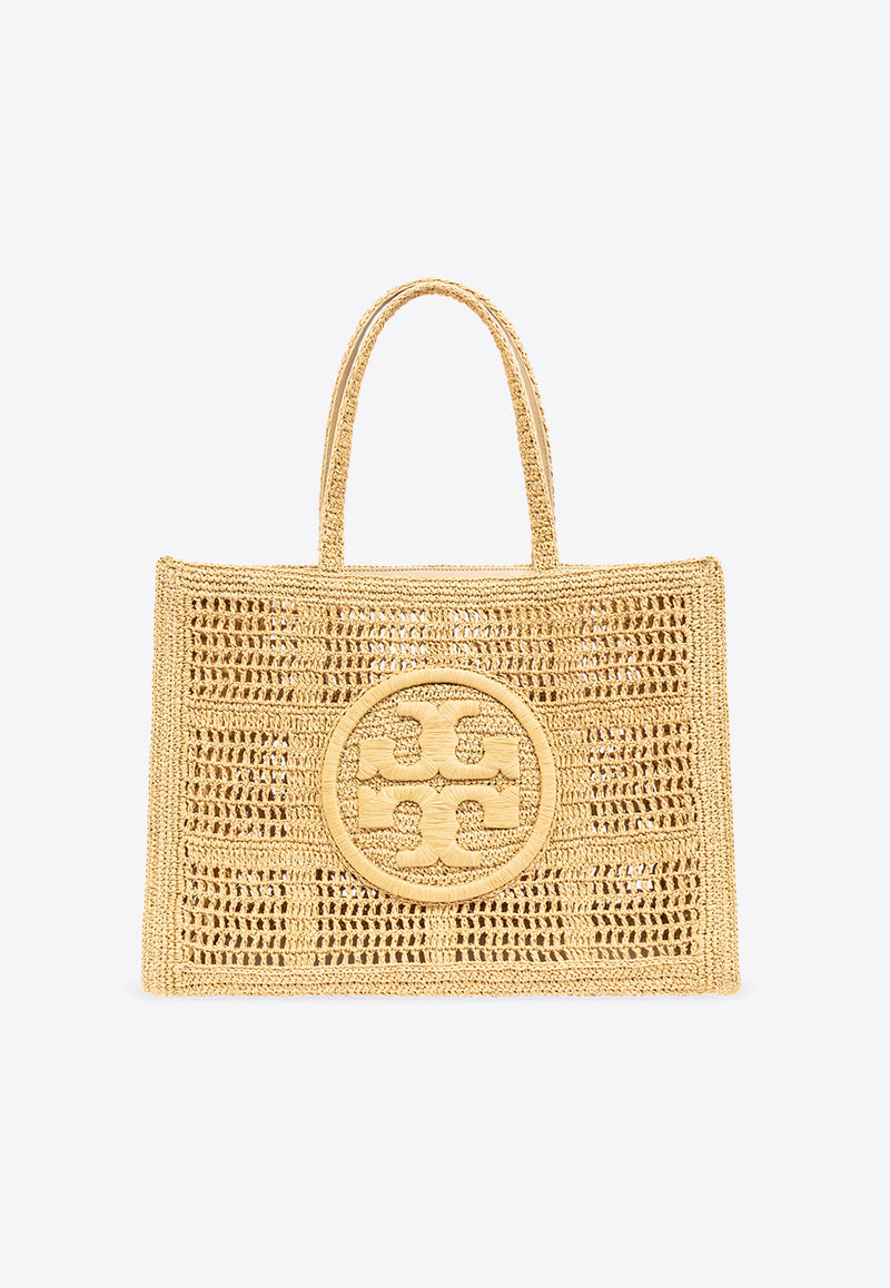 Tory Burch Large Ella Woven Tote Bag Beige 151277 0-254