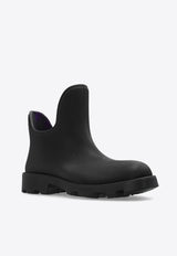 Burberry Marsh Rubber Rain Boots Black 8077371 A1189-BLACK