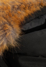Burberry Faux Fur-Trimmed Hooded Parka Black 8080502 A1189-BLACK