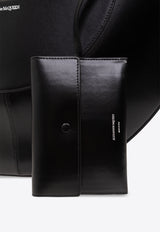 Alexander McQueen The Cove Leather Top Handle Bag Black 787125 1VPGN-1000