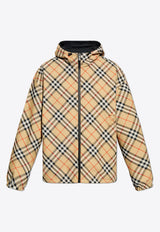Burberry Reversible Check Hooded Jacket Beige 8087219 B9368-SAND IP CHECK