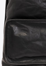 Burberry Large Shield Leather Backpack Black 8080602 A1189-BLACK