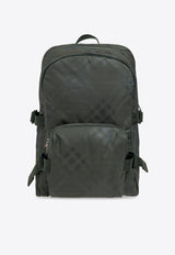 Burberry Signature Check Jacquard Backpack Green 8080841 B7325-VINE