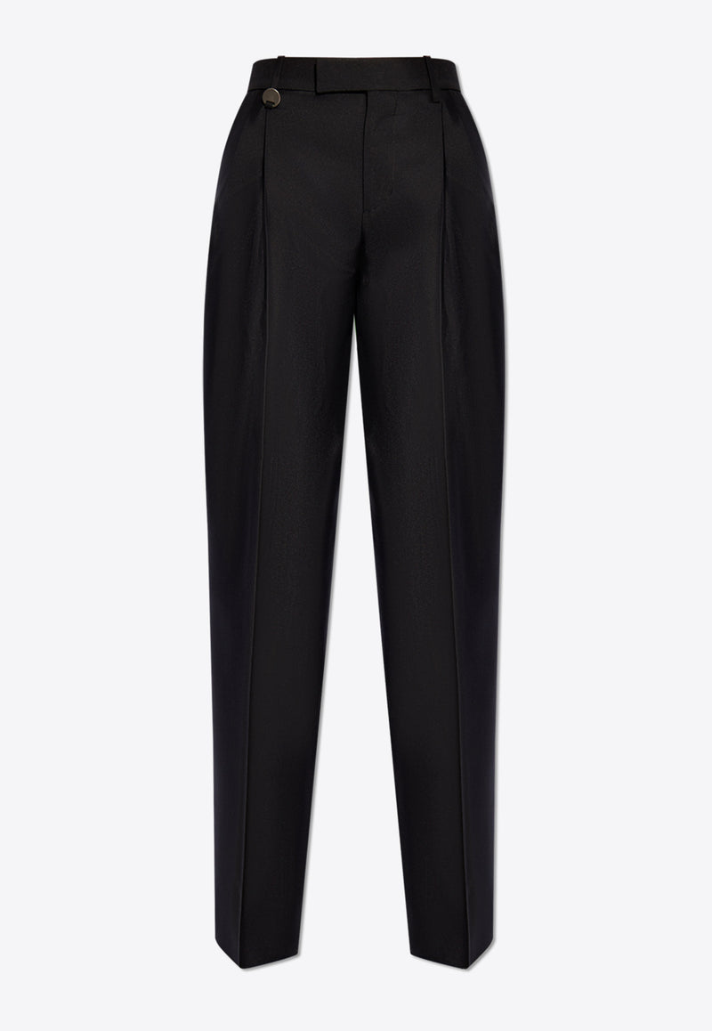 Burberry Wool Silk Tailored Pants Black 8088952 A1189-BLACK